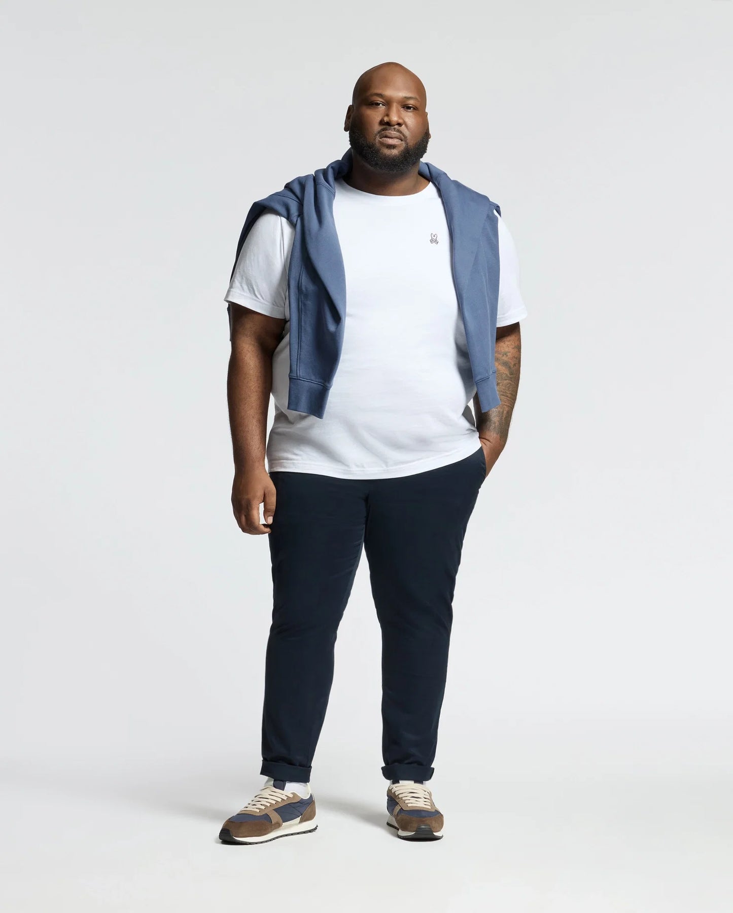 MENS BIG AND TALL CLASSIC CREW NECK TEE - B9U014CRPC