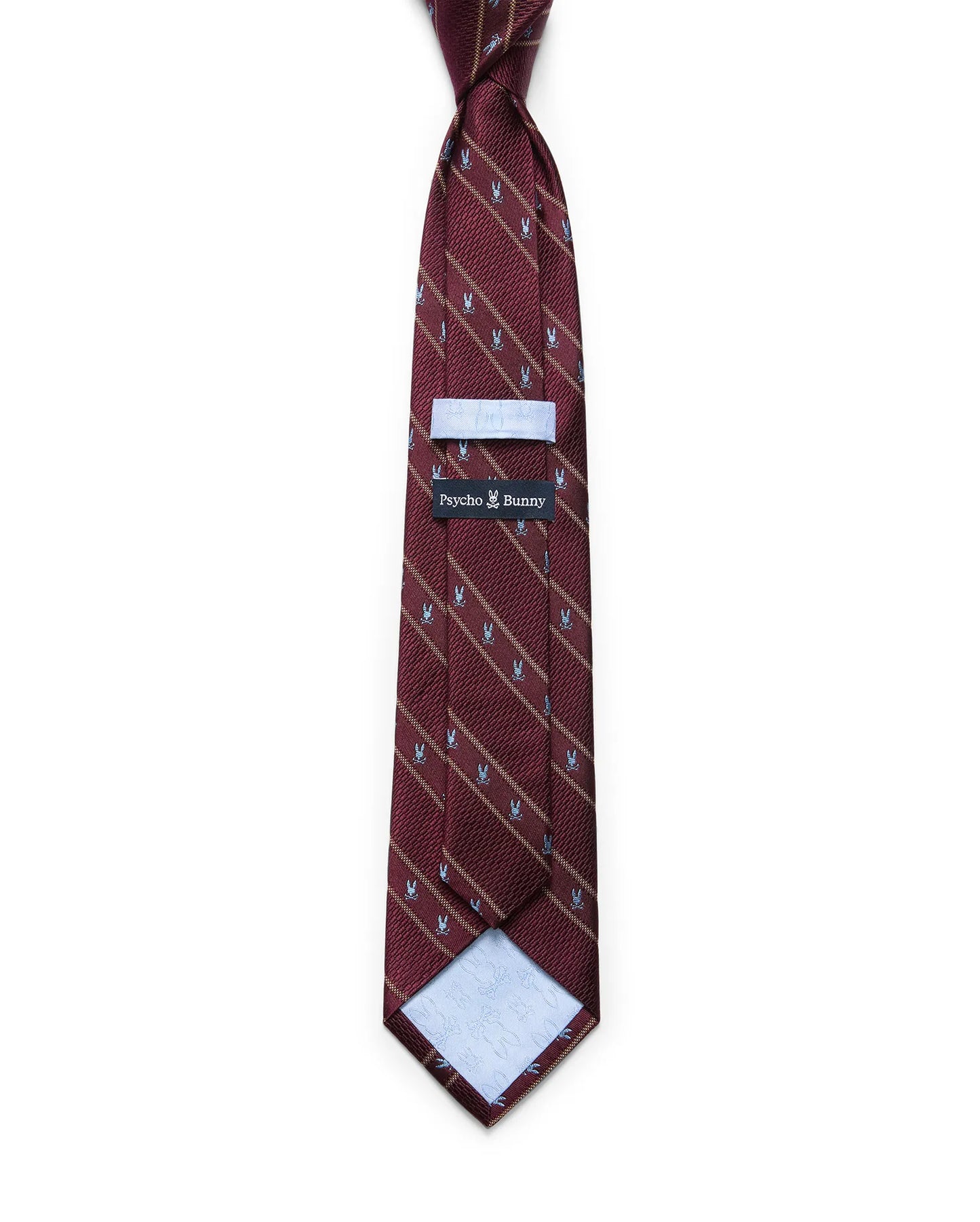 MENS BUNNY STRIPE SILK TIE - MO1700038