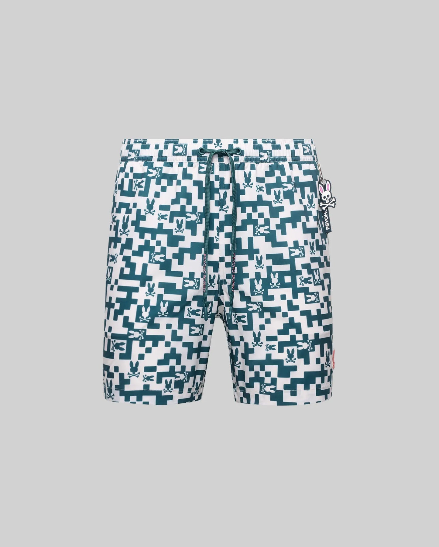 MENS BIG AND TALL JOSH ALL OVER BUNNY SWIM TRUNK 6" - BB1000010