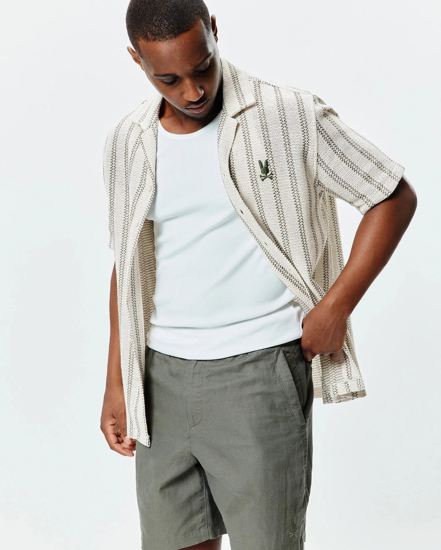 MENS TATUM CROCHET SHIRT - MT0300219