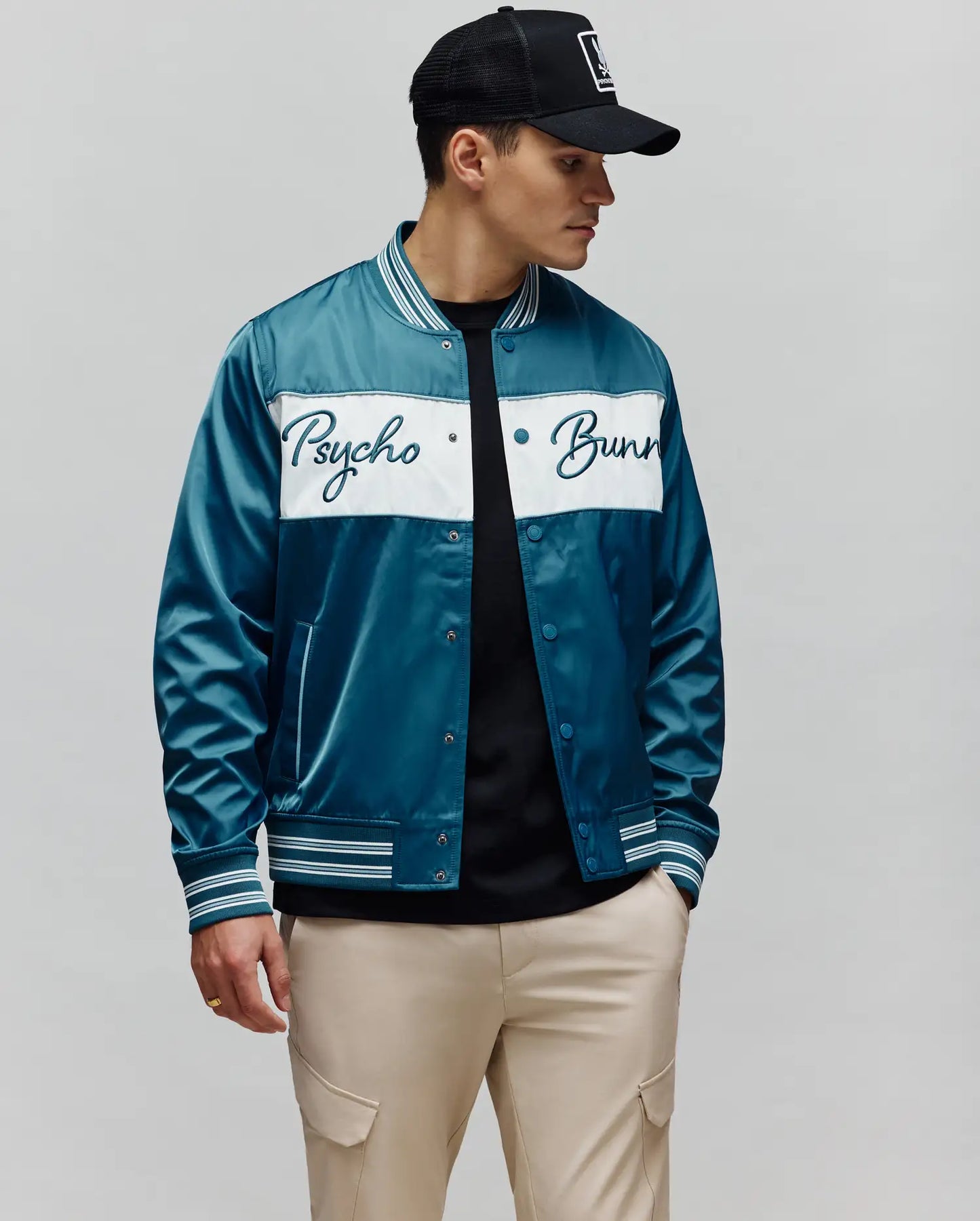 MENS THOMAS SATIN BOMBER - MO1100039