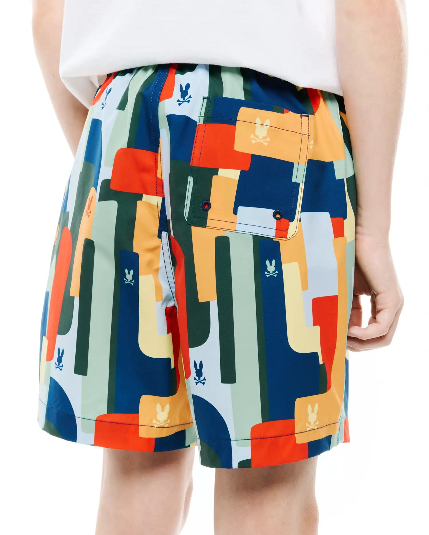 KIDS WES ALL OVER PRINT SWIM TRUNK - KB1000056