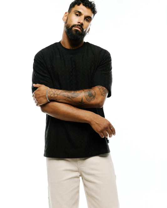MENS GARRY JACQUARD OVERSIZED-FIT TEE - MT0200633