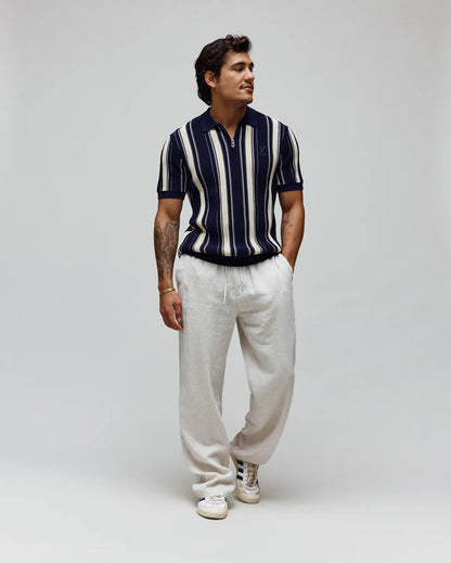 MENS CLIFF KNIT ZIP POLO - MT0100210