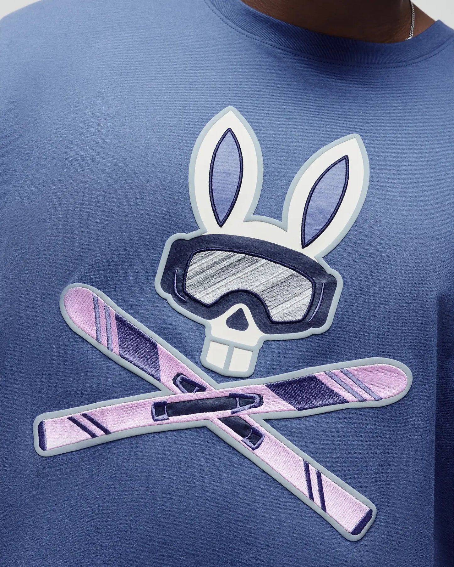 MENS BIG AND TALL INDIGO BUNNY GRAPHIC TEE - BT0200028