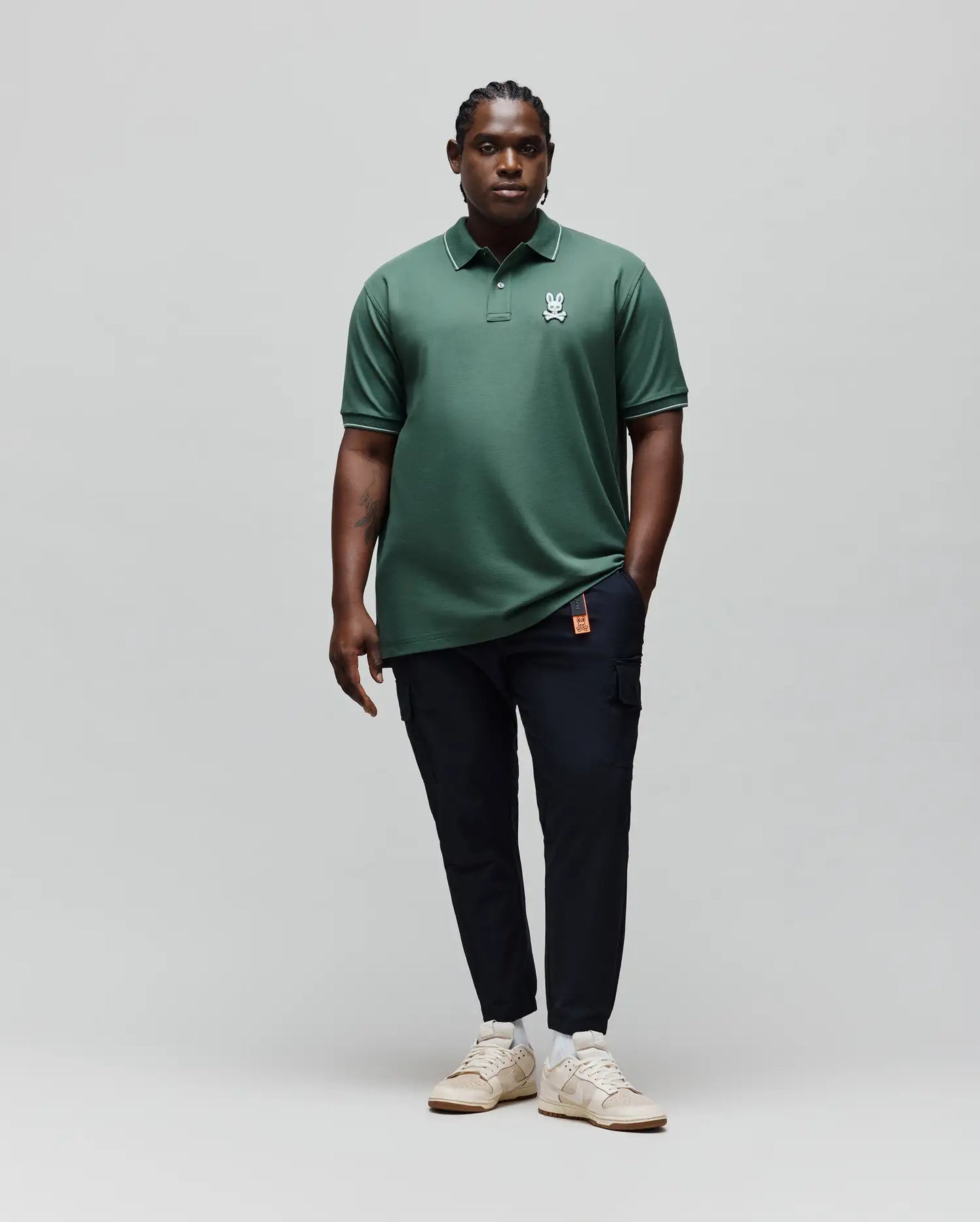 BIG AND TALL TATE BUNNY PIQUE POLO - BT0100015