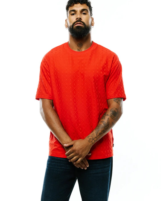 MENS GARRY JACQUARD OVERSIZED-FIT TEE - MT0200633