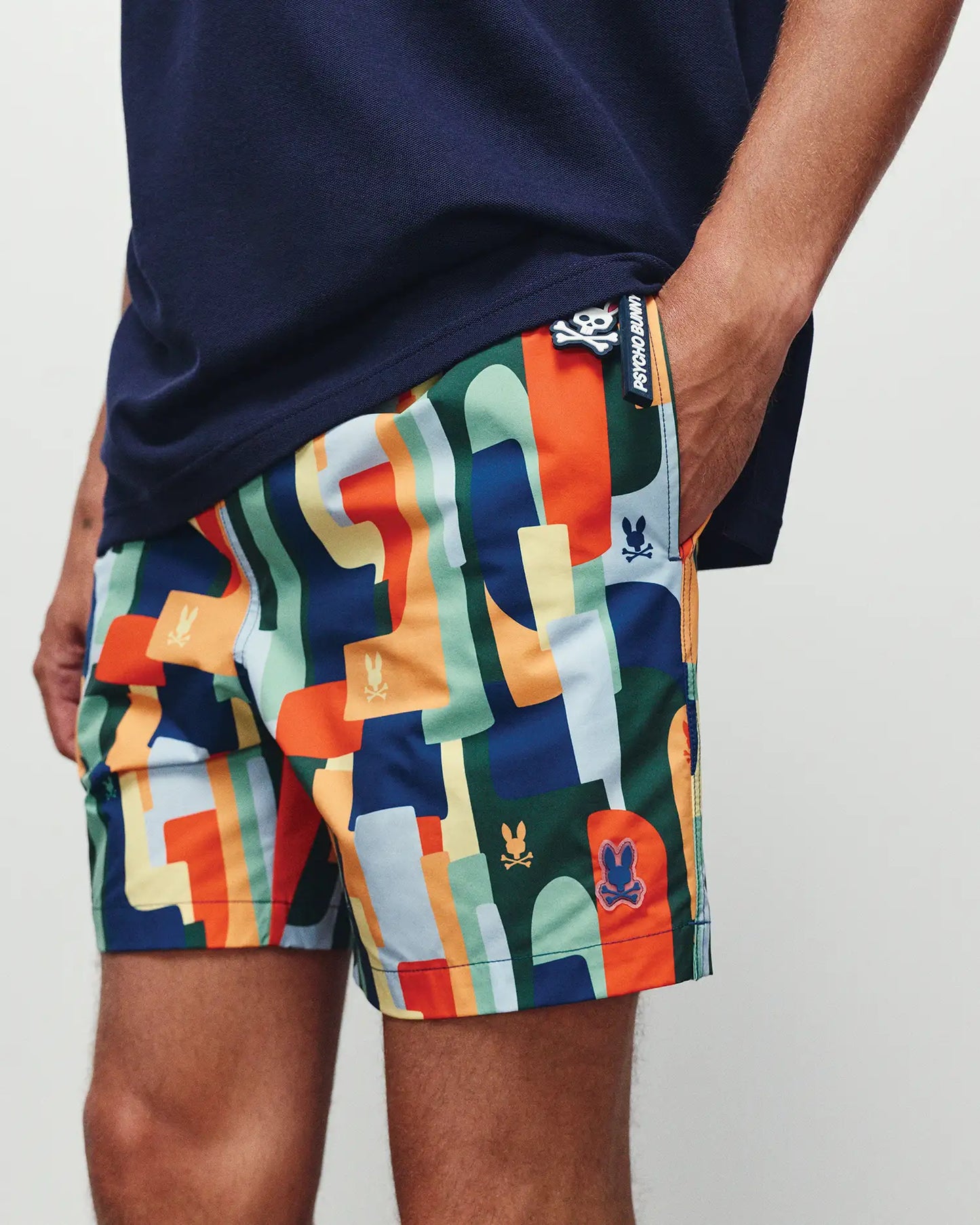 MENS WES ALL-OVER PRINT SWIM TRUNKS - MB1000113