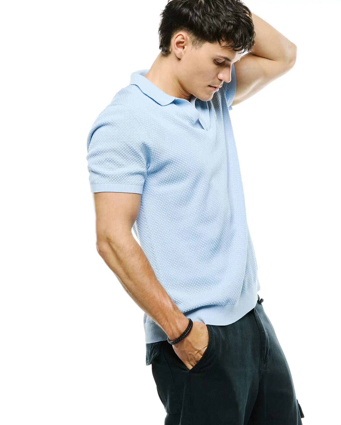 MENS DEVON KNIT POLO - MT0100169
