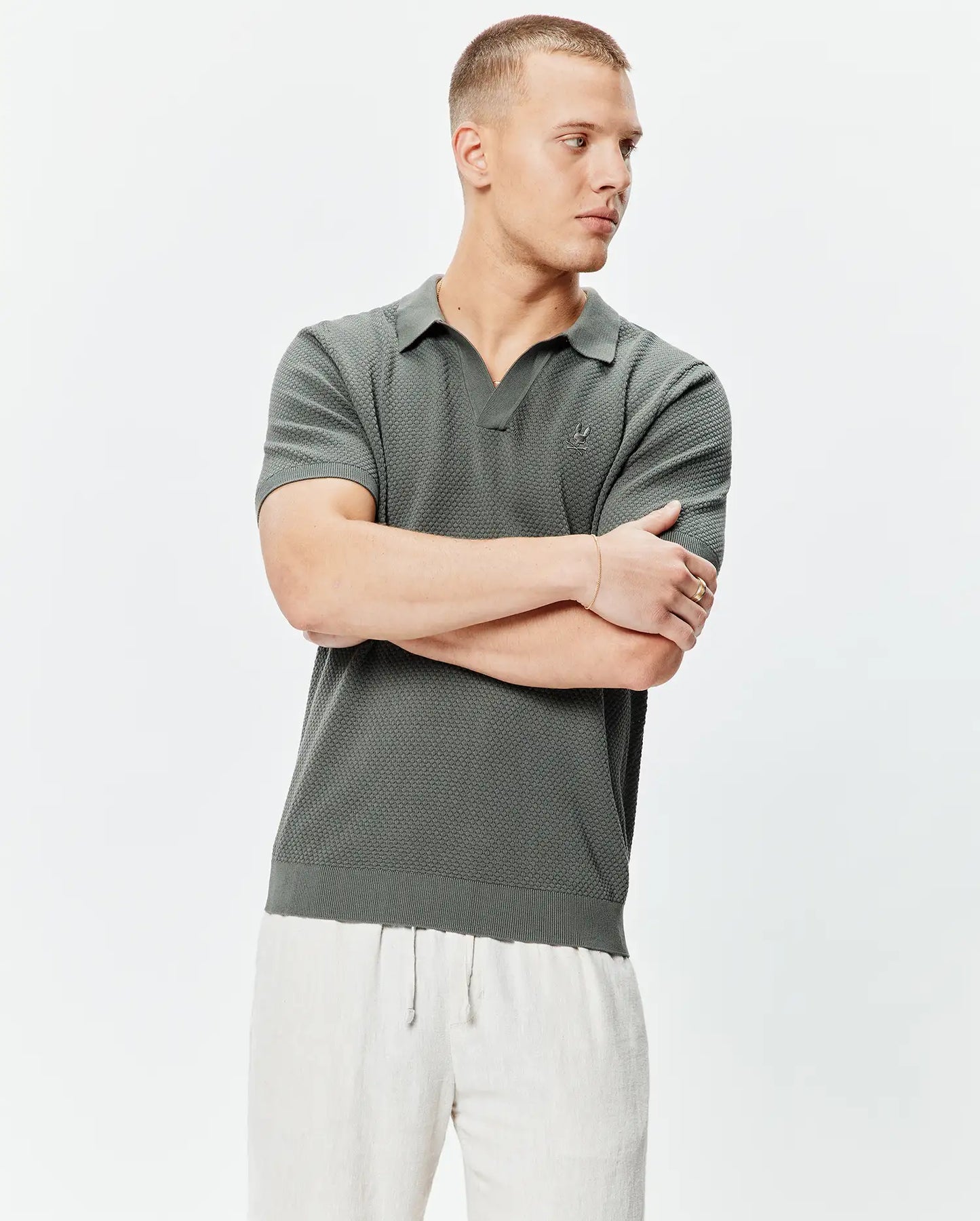 MENS DEVON KNIT POLO - MT0100169