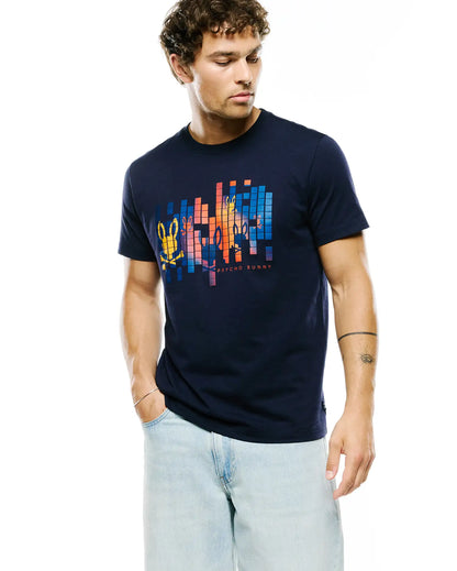 MENS ZANDER PIMA COTTON GRAPHIC TEE - MT0200373