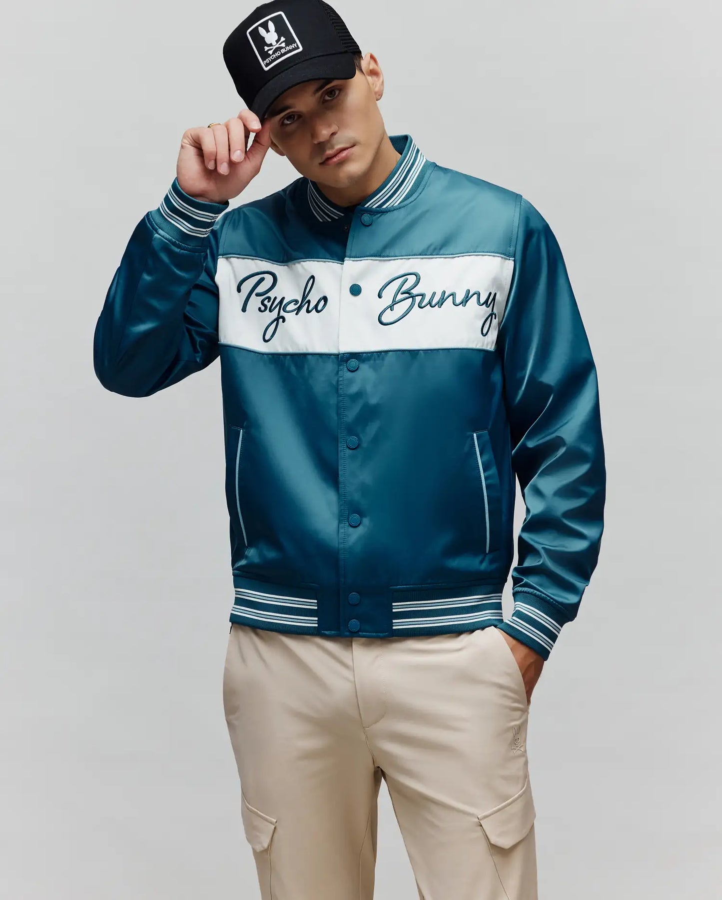 MENS THOMAS SATIN BOMBER - MO1100039