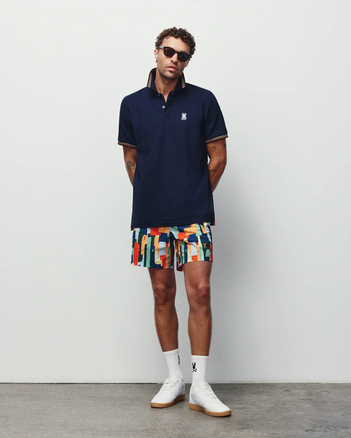 MENS WES ALL-OVER PRINT SWIM TRUNKS - MB1000113