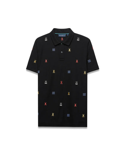 MENS COLIN ALL-OVER PIQUE POLO - MT0100170