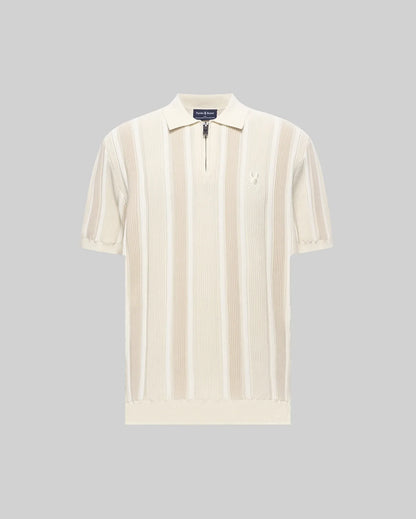 MENS CLIFF KNIT ZIP POLO - MT0100210