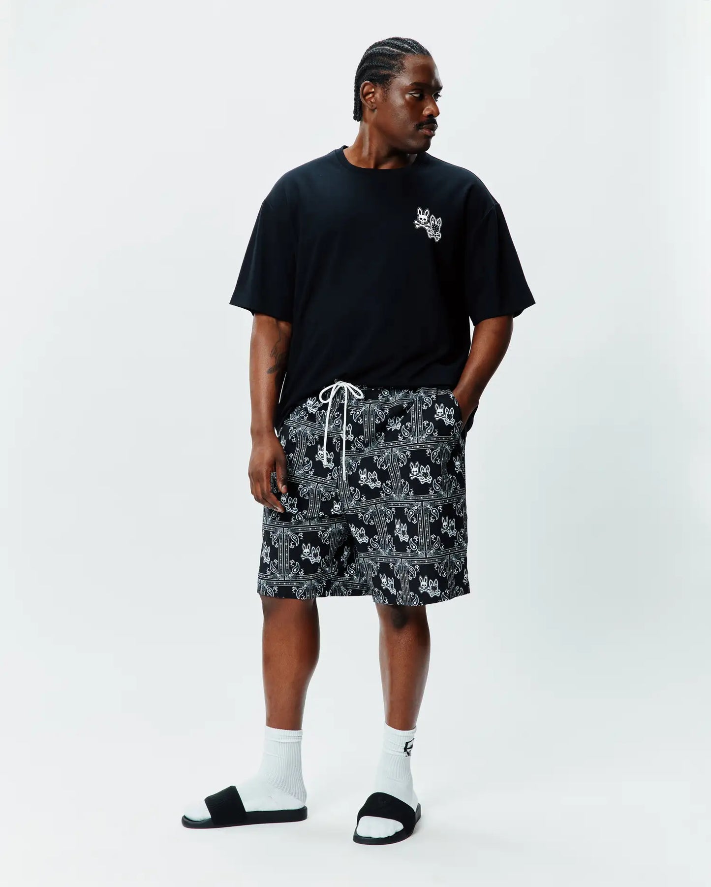 MENS BIG AND TALL LUKE SWIM TRUNK 6" - BB1000009