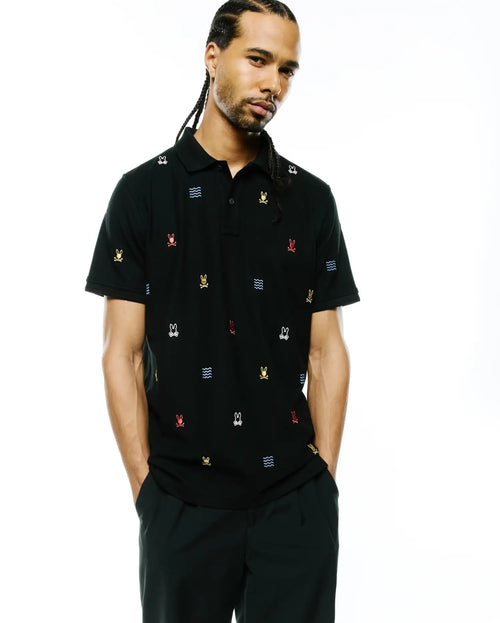 MENS COLIN ALL-OVER PIQUE POLO - MT0100170