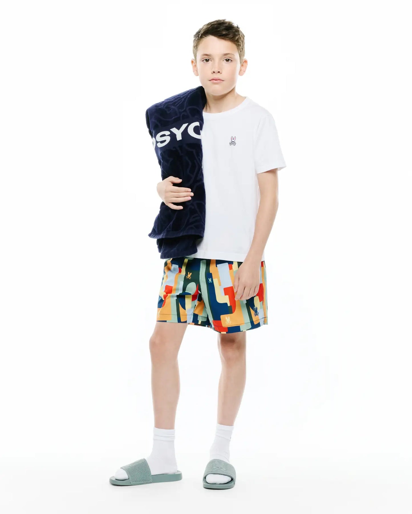 KIDS WES ALL OVER PRINT SWIM TRUNK - KB1000056