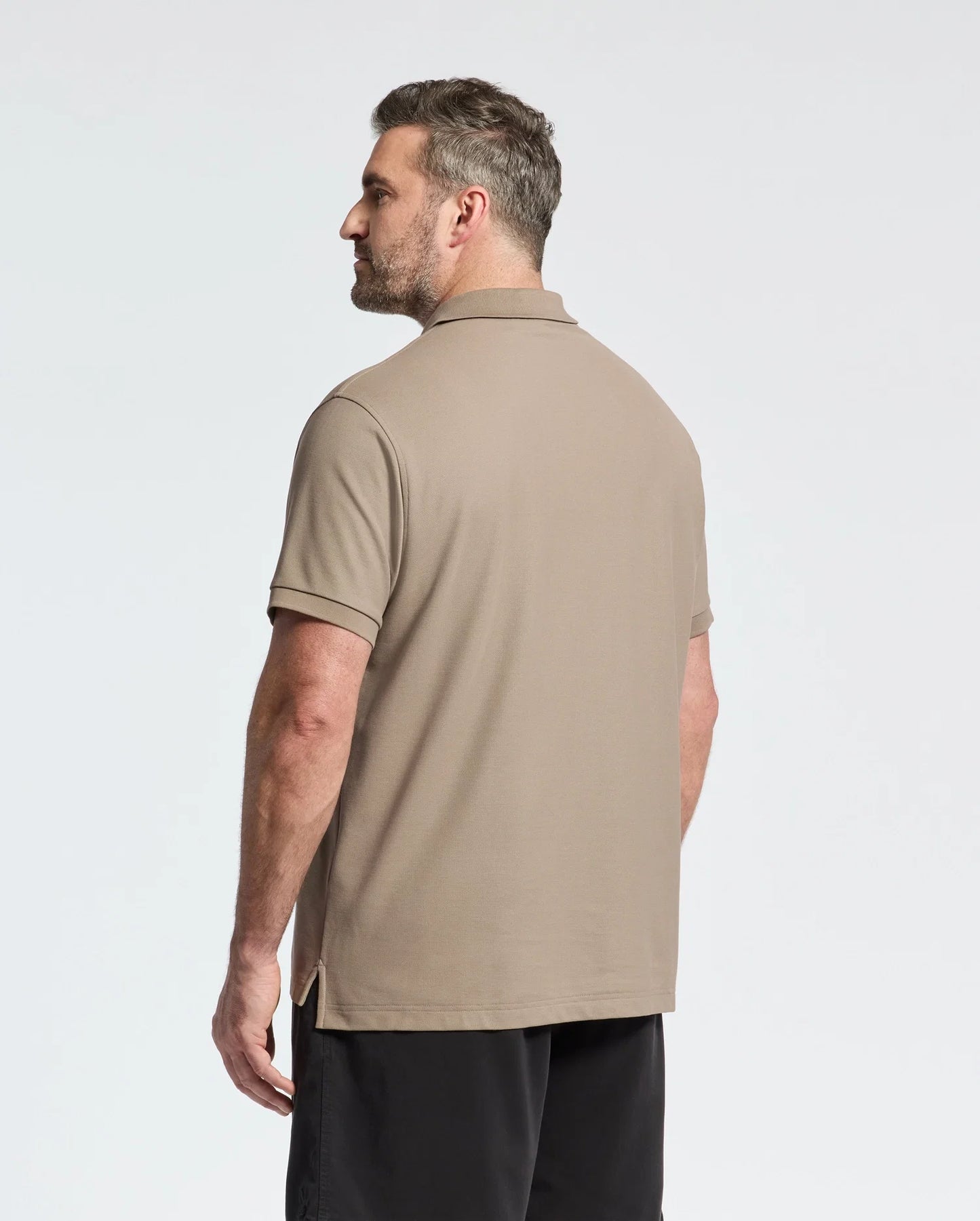 MENS BIG AND TALL CLASSIC PIQUE POLO SHIRT - B9K001CRPC