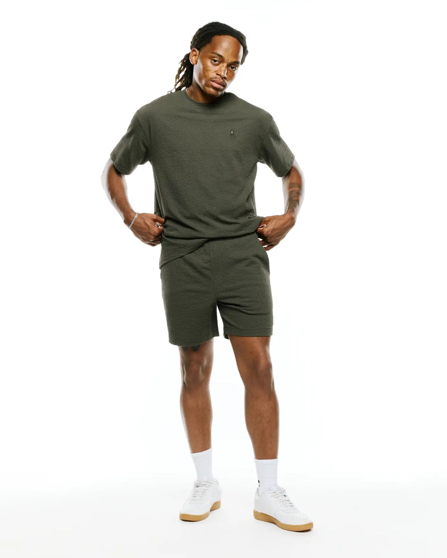 MENS ARLEN OVERSIZED SEERSUCKER TEE - MT0200638
