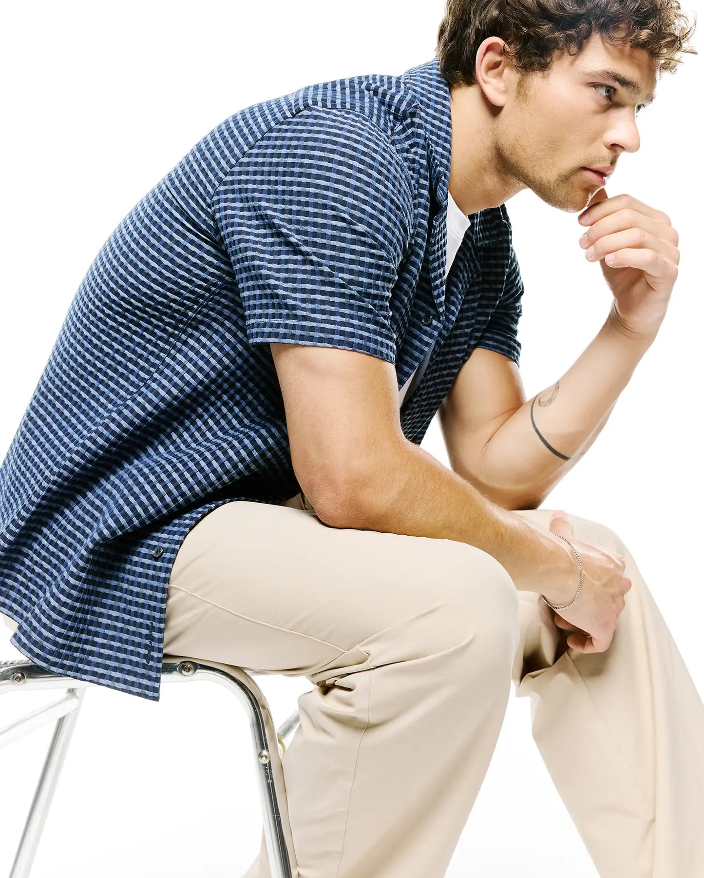MENS ERIK RAISED CHECK SHIRT - MT0300190