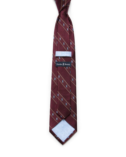 MENS BUNNY STRIPE SILK TIE - MO1700038