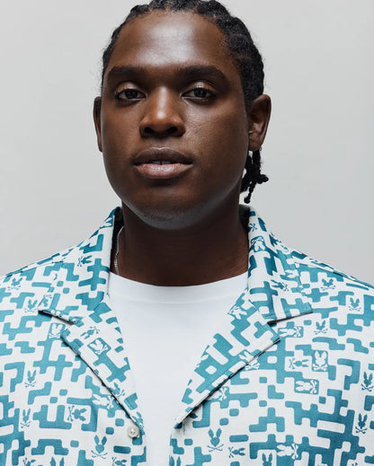 MENS BIG AND TALL JOSH JACQUARD SHIRT - BT0300004