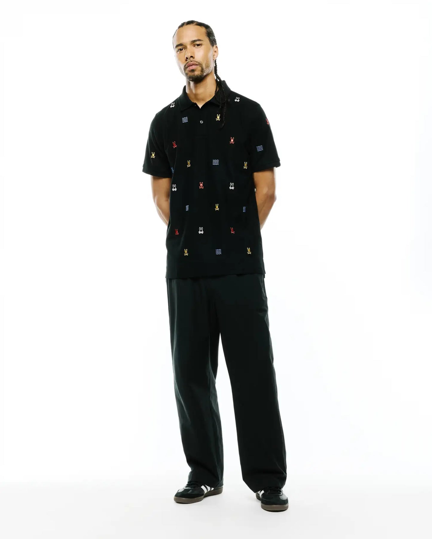 MENS COLIN ALL-OVER PIQUE POLO - MT0100170