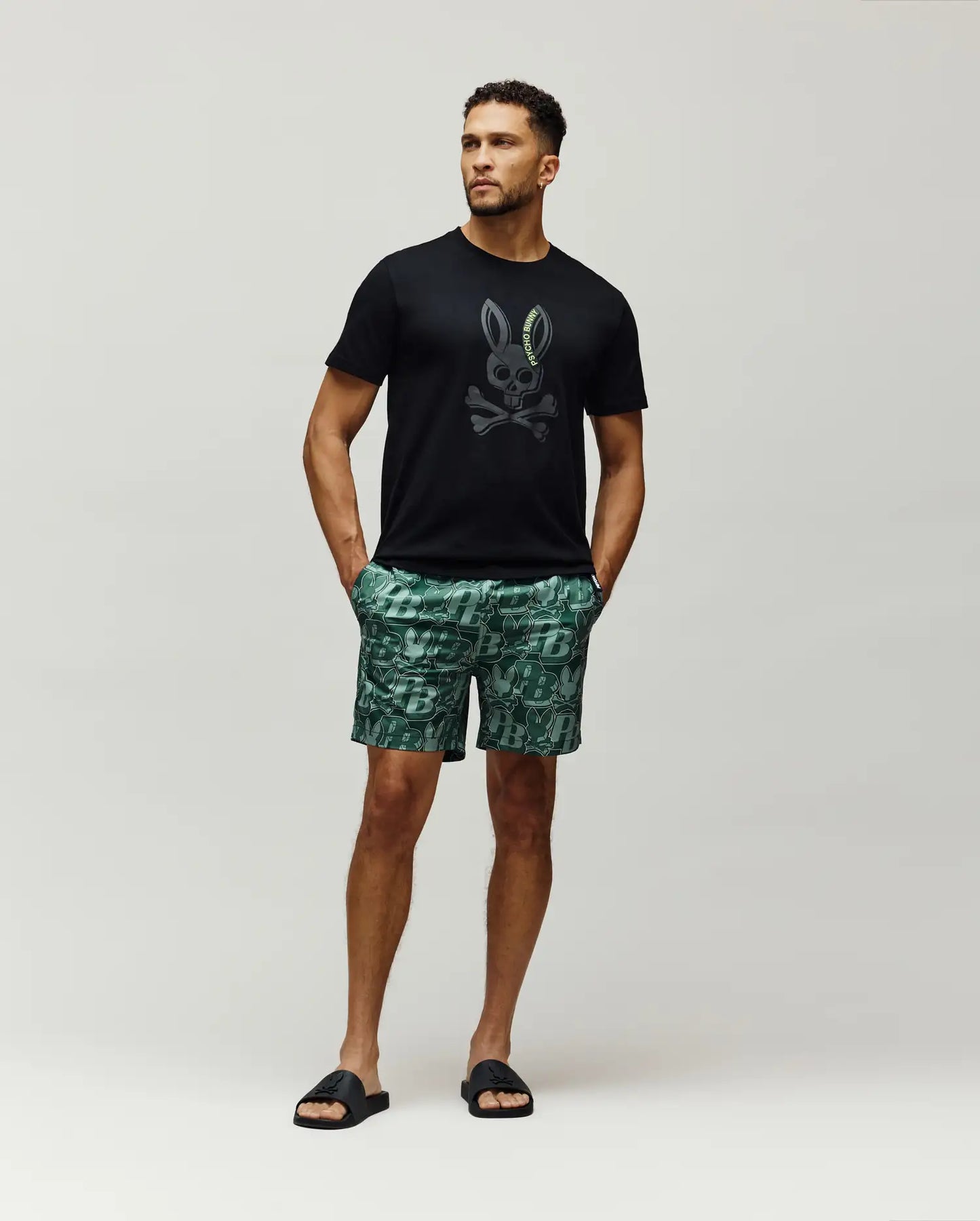 MENS SERGE EMBROIDERED BUNNY GRAPHIC TEE - MT0200405