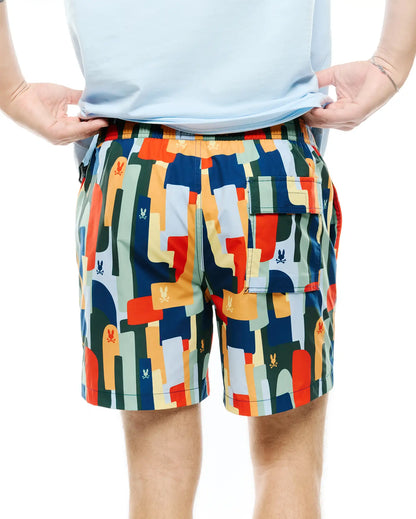 MENS WES ALL-OVER PRINT SWIM TRUNKS - MB1000113