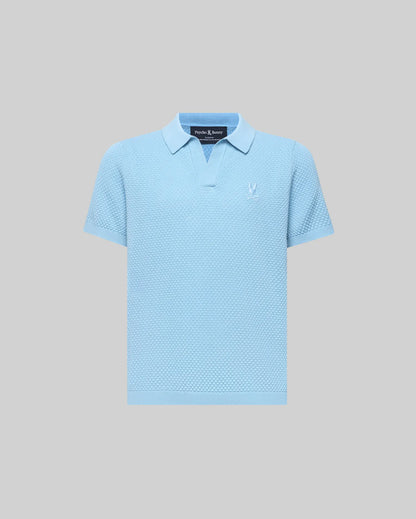 KIDS DEVON BUBBLE STITCH KNIT POLO - KT0100093