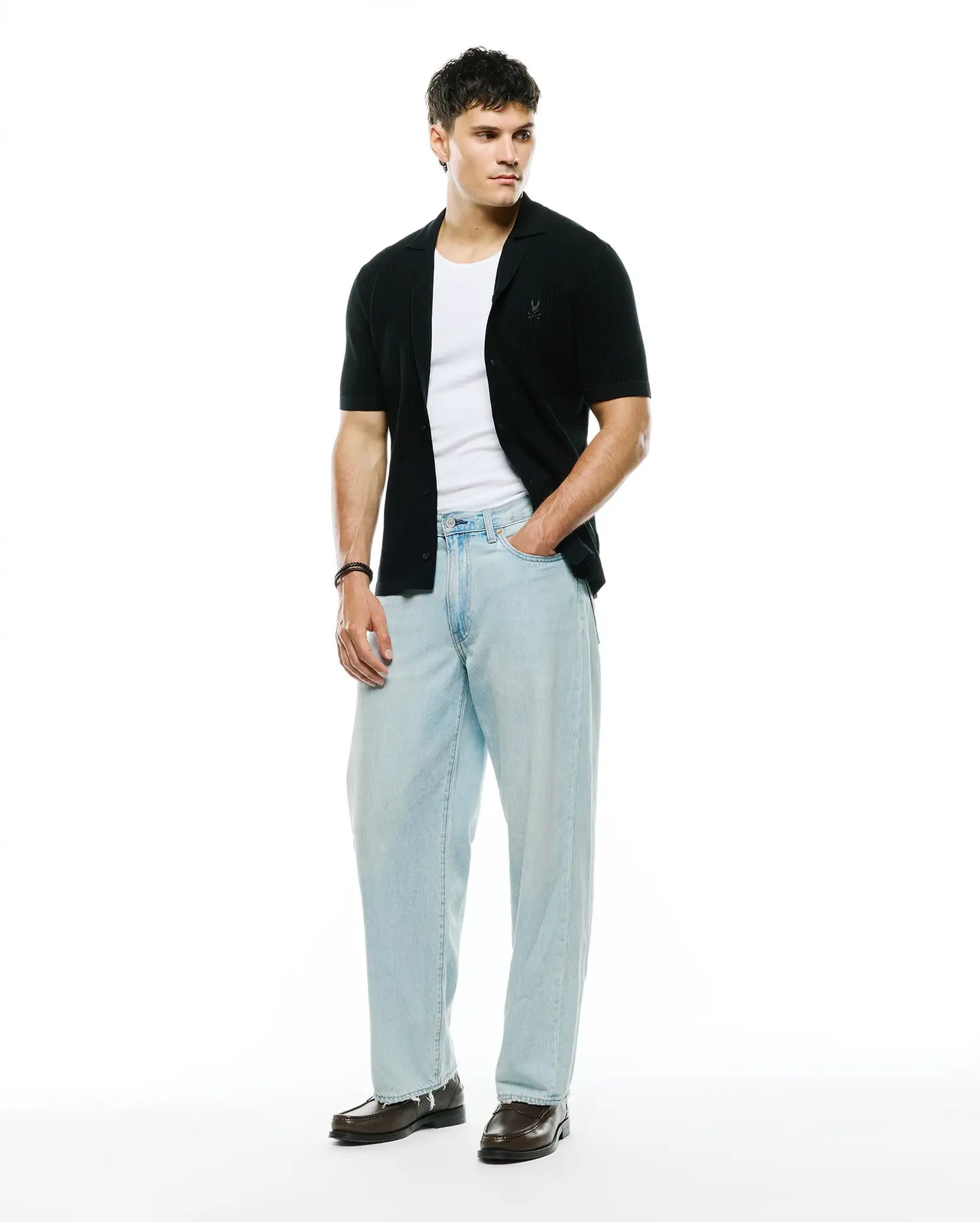MENS YANN KNIT CAMP SHIRT - MT0300171