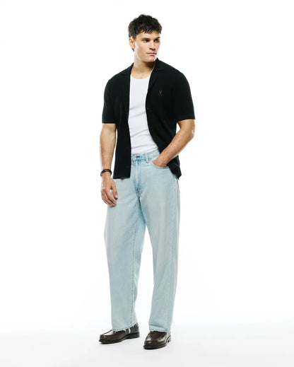 MENS YANN KNIT CAMP SHIRT - MT0300171