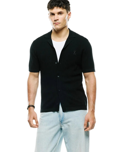 MENS YANN KNIT CAMP SHIRT - MT0300171