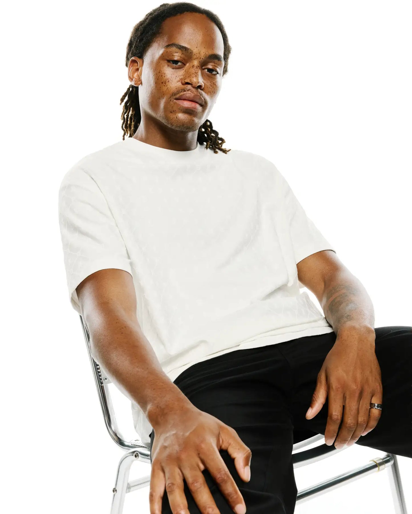MENS GARRY JACQUARD OVERSIZED-FIT TEE - MT0200633