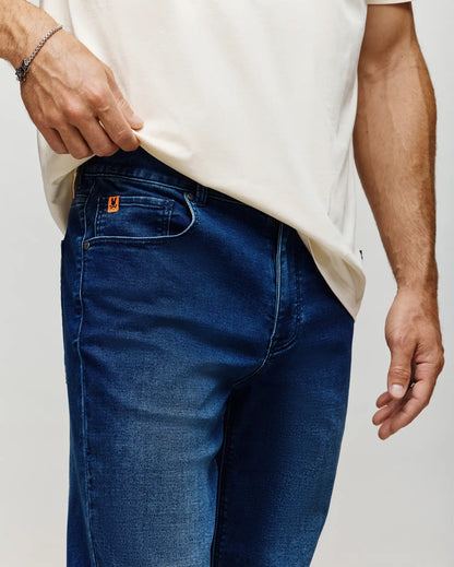MENS ACE KNIT STRAIGHT LEG DENIM PANT 32 L - MB0600012