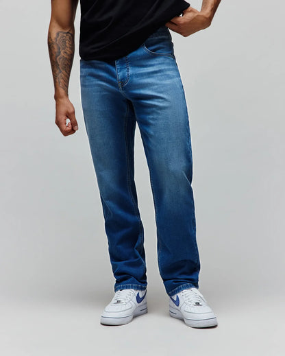 MENS ACE KNIT STRAIGHT LEG DENIM PANT 32 L - MB0600034