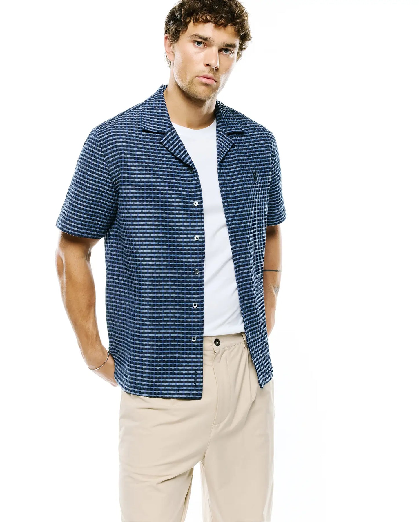 MENS ERIK RAISED CHECK SHIRT - MT0300190
