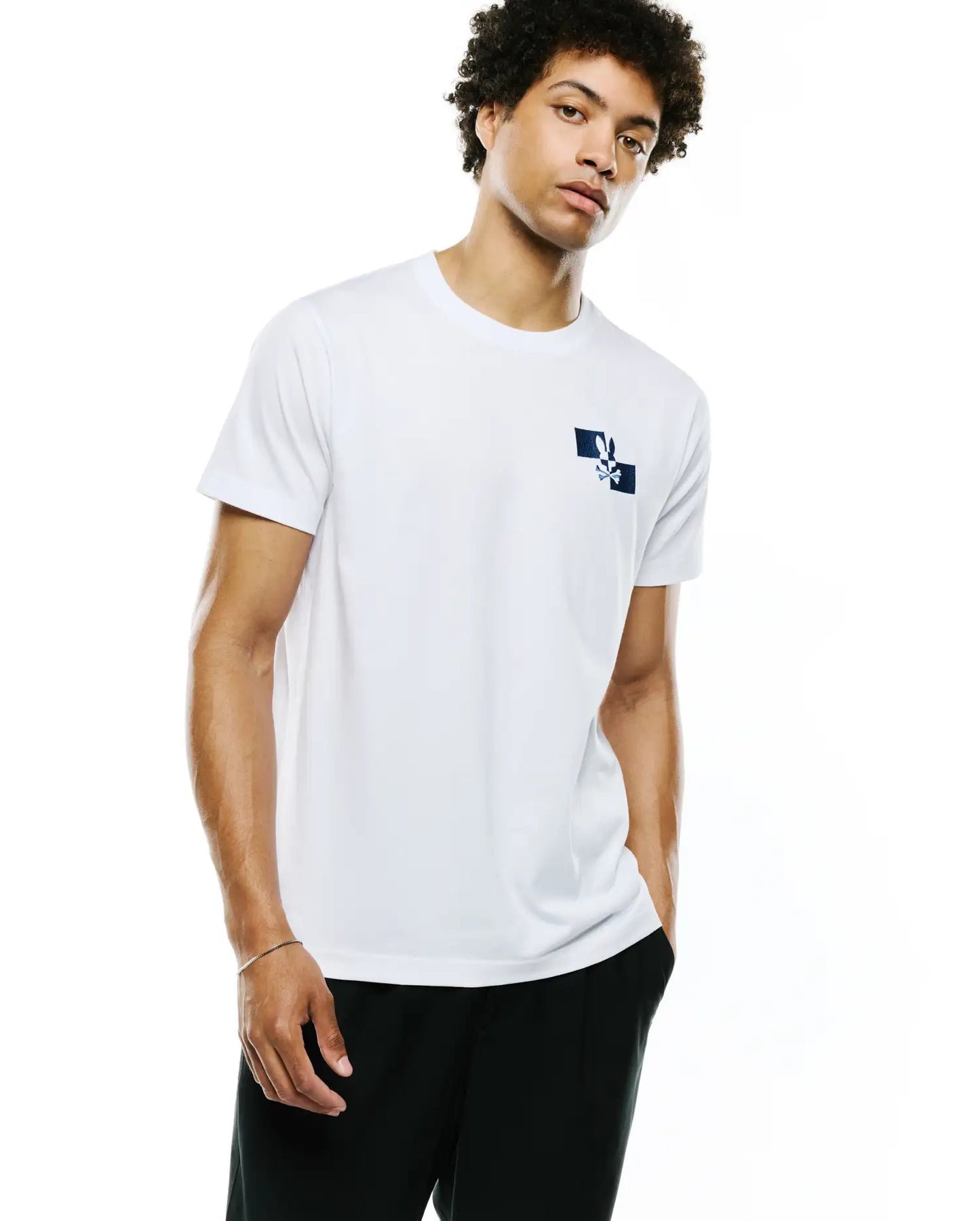 MENS KNIGHT PIMA COTTON BACK GRAPHIC TEE - MT0200386