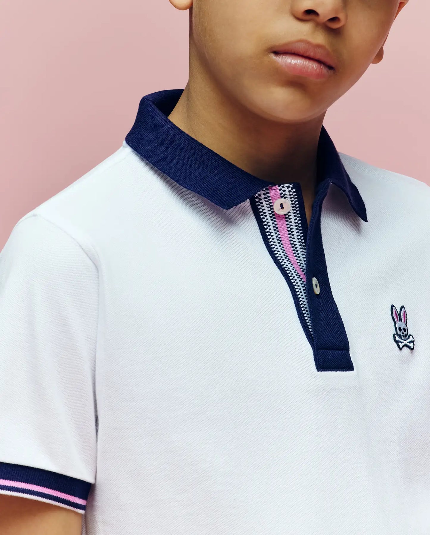 KIDS ARCHIVE CLASSIC BUNNY PIQUE POLO - KT0100010