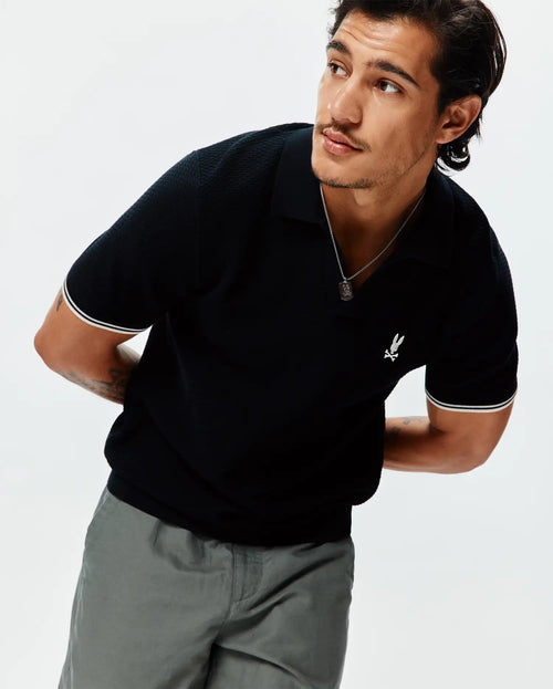 MENS SELBY  KNIT POLO - MT0100265