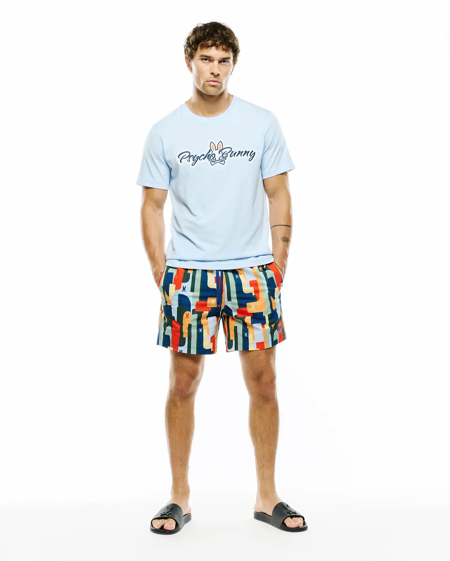 MENS WES ALL-OVER PRINT SWIM TRUNKS - MB1000113