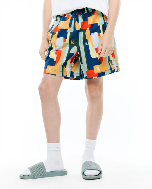 KIDS WES ALL OVER PRINT SWIM TRUNK - KB1000056