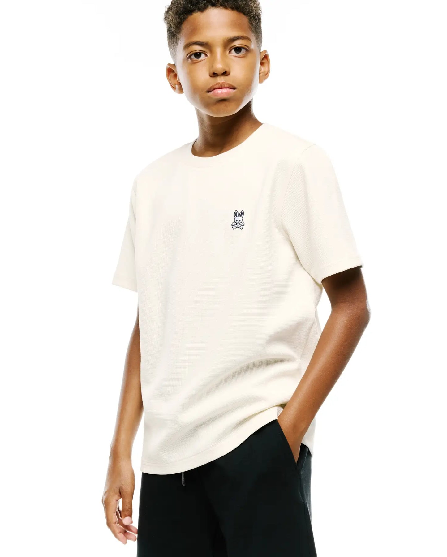 KIDS MAXTON WAFFLE TEE - KT0200267