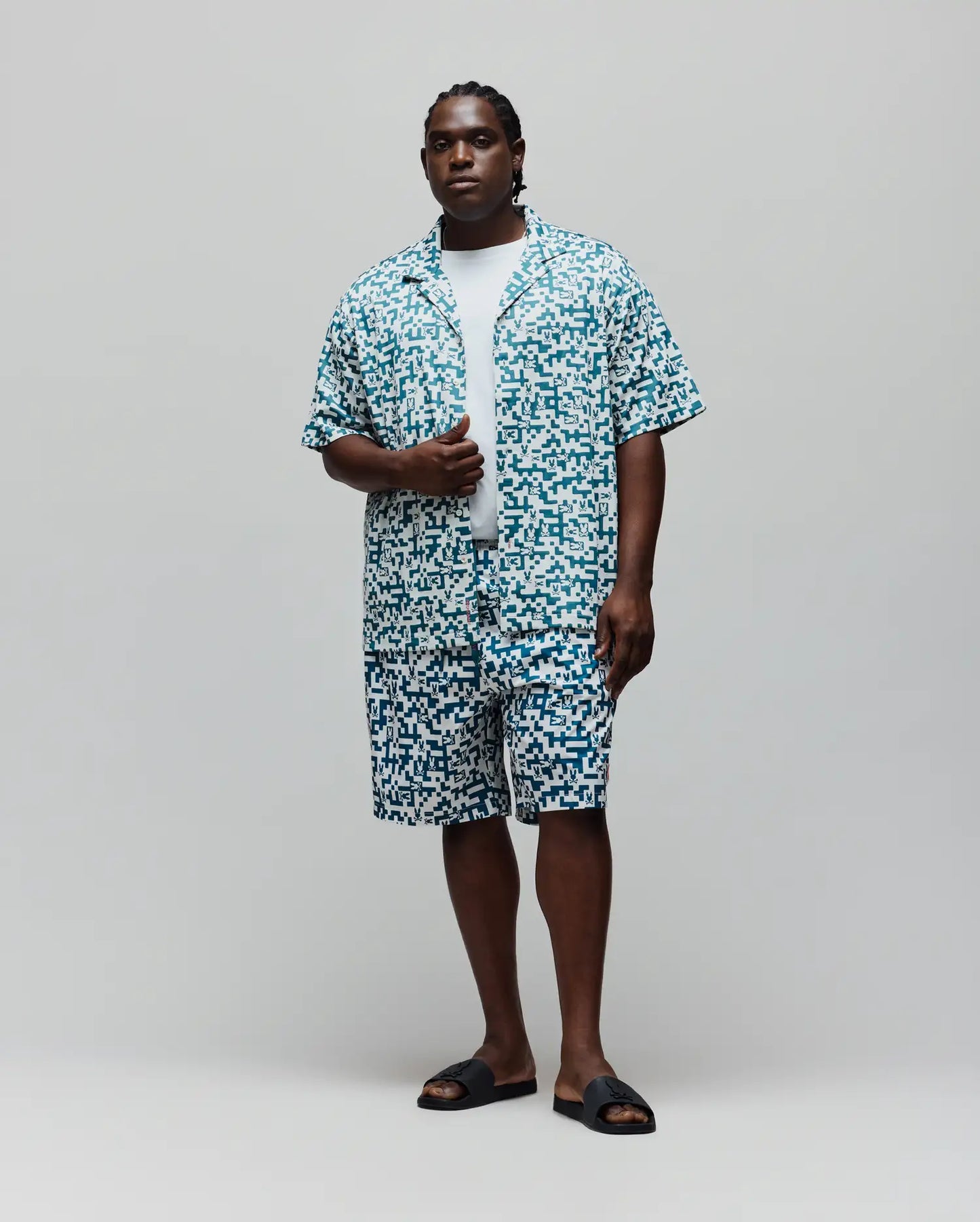 MENS BIG AND TALL JOSH JACQUARD SHIRT - BT0300004