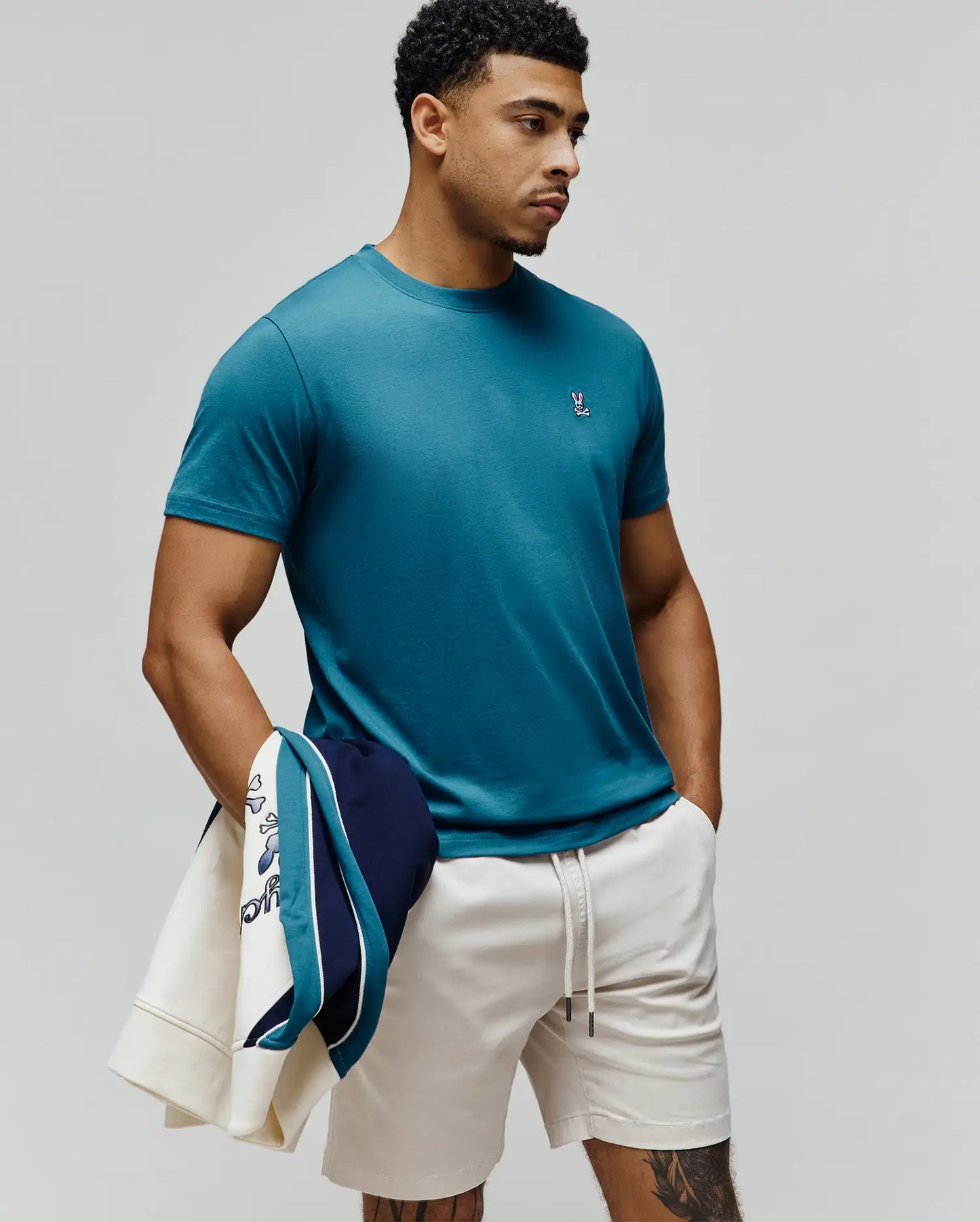 MENS CLASSIC CREW NECK TEE - B6U014F200