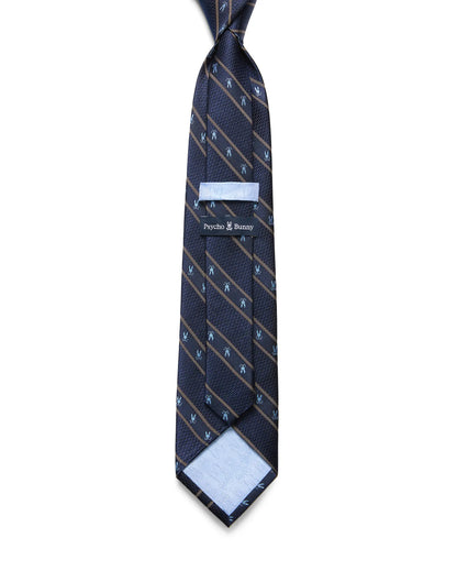 MENS BUNNY STRIPE SILK TIE - MO1700038