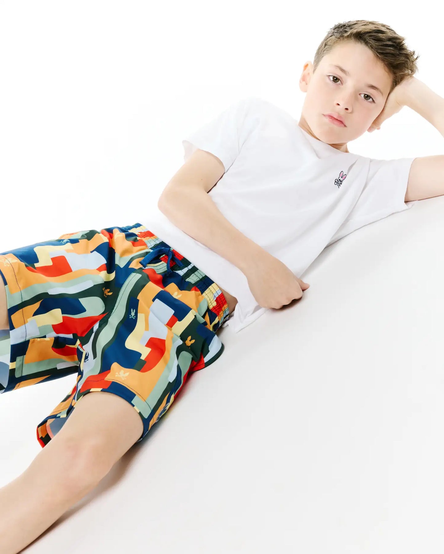 KIDS WES ALL OVER PRINT SWIM TRUNK - KB1000056