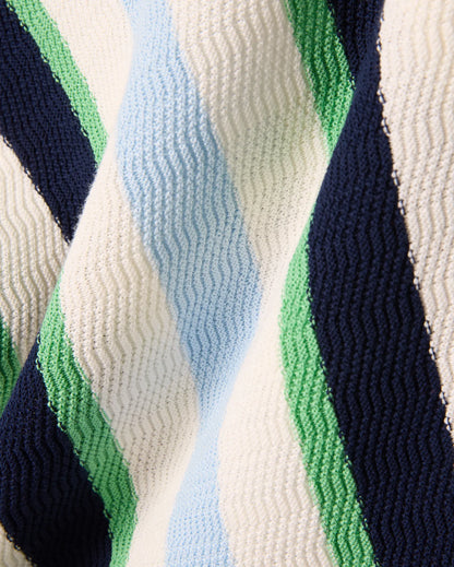 KIDS WREN STRIPE KNIT POLO - KT0100142